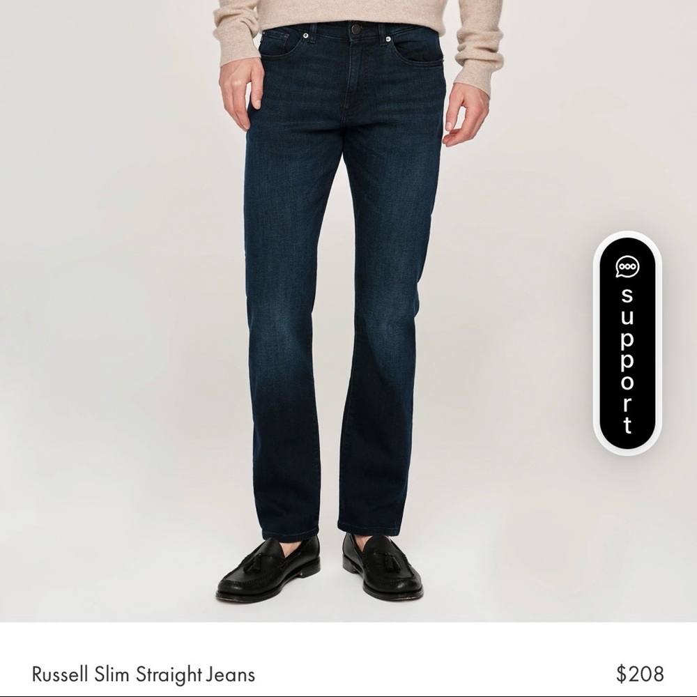 DL1961 Russell Slim Straight Jeans size 38